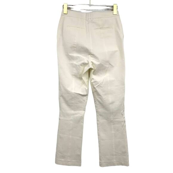 Jonathan Simkhai Jesslyn Pants 2 High Rise Straight Pockets Cotton Blend NWT - Picture 5 of 7